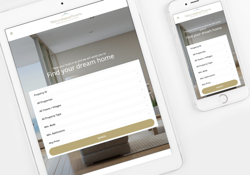 Web Design Package Example: Mallorca Luxury Property