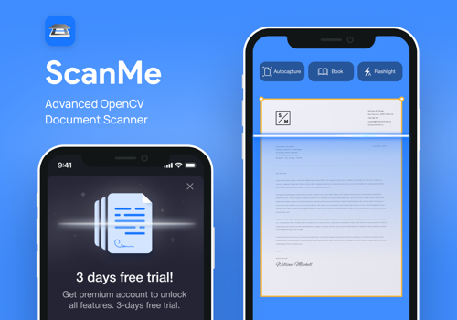 Mobile App Development Package Example: ScanMe - PDF Scanner app