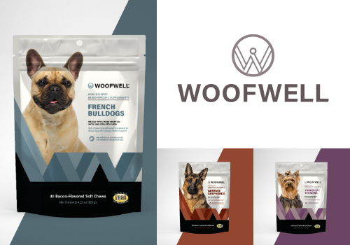 Branding Package Example: Woofwell Dog Treats Branding & Packaging Design