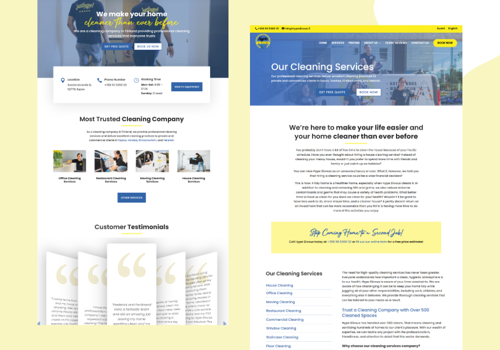 Web Design Package Example: HypeSiivous Oy's Website