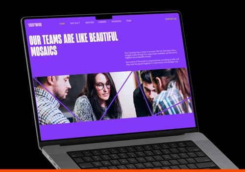 Web Design Package Example: uSoftware — Brand Identity and Website Design
