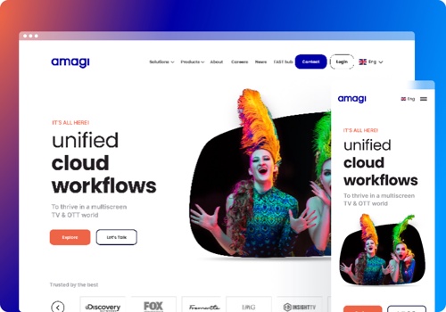 UX/UI Design Package Example: Amagi