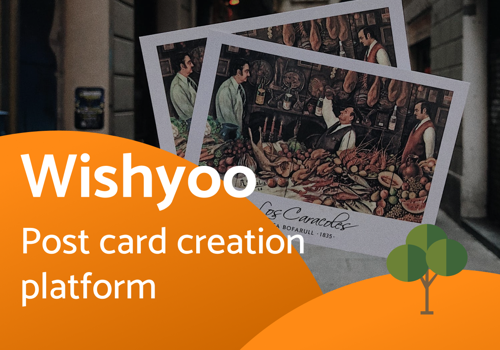 Custom Software Development Package Example: Wishyoo: Postcard App