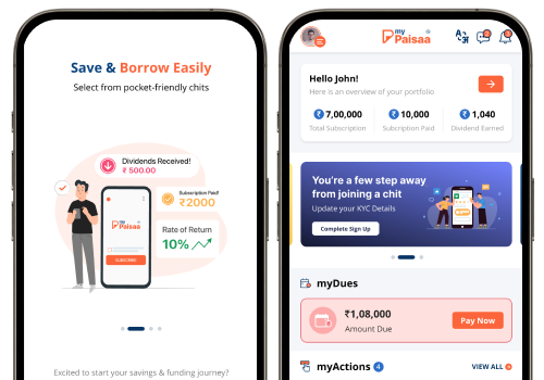 UX/UI Design Package Example: My Paisaa Chit App