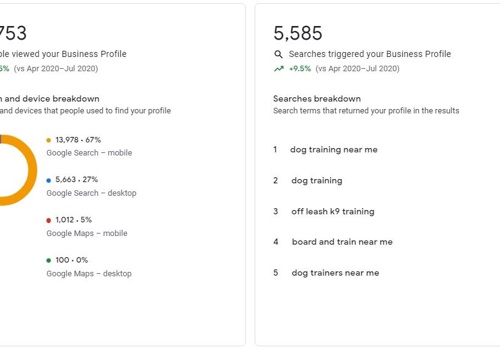 Search Engine Optimization Package Example: Case Study: Offleash K9 Training