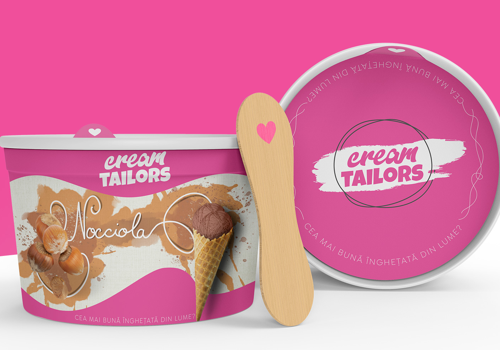 Branding Package Example: Cream Tailors - the best ice cream in the world