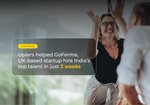 Digital Strategy Package Example: GoForma hiring cycle reduced by 41% with Uplers