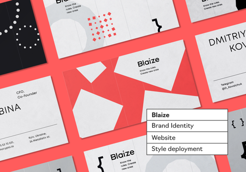 Web Design Package Example: Blaize
