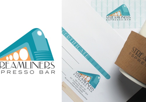 Branding Package Example: Streamliners Espresso Bar Branding