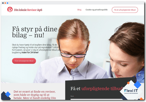 Web Development Package Example: Lokal Revisorer - Corporate Website