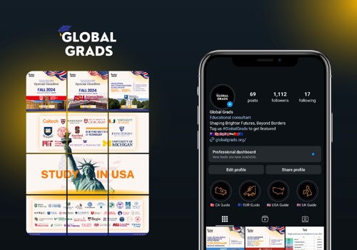 Social Media Marketing Package Example: Global Grads | Social Media Management