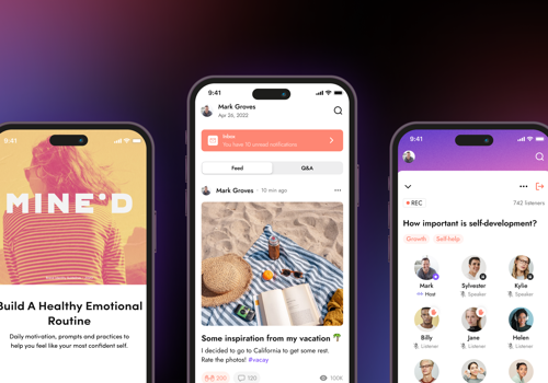 UX/UI Design Package Example: Mine`d | Healthcare Platform