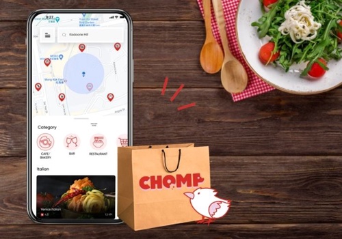 Mobile App Development Package Example: CHOMP - Food Delivery App