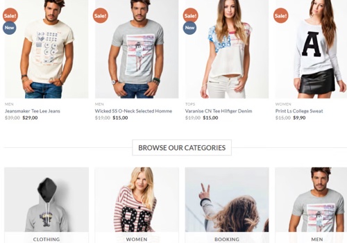 E-Commerce Development Package Example: eCommerce website