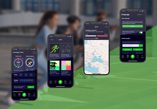 IT Staff Augmentation Package Example: Flutter Krok app: Fusion of Fitness, NFTs, and Geo