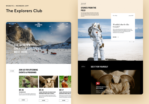 Web Design Package Example: The Explorers Club – Web Design & Development