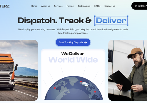 Custom Software Development Package Example: Driver Management Platform with UI/UX & Web Design