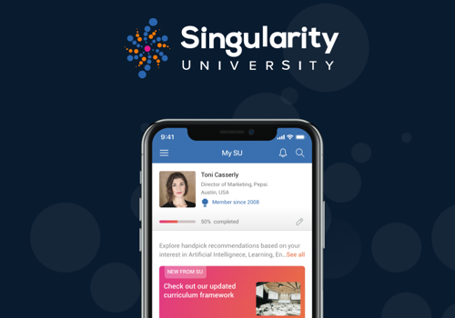Mobile App Development Package Example: Singularity University – Global commmunity app