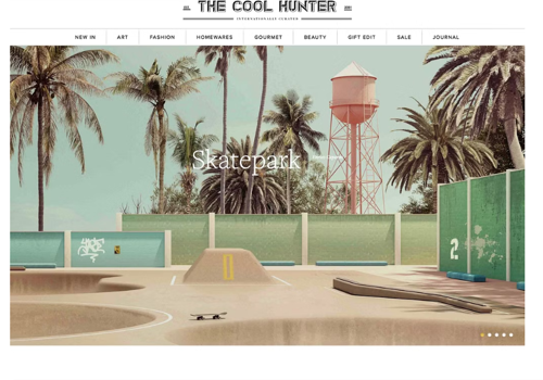 Ecommerce Marketing Package Example: Cool Hunter Website: A Trendsetting Design