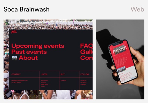 Branding Package Example: SOCA BRAINWASH