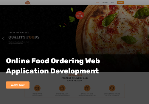 Web Development Package Example: Online Food Ordering Web App Design & Development