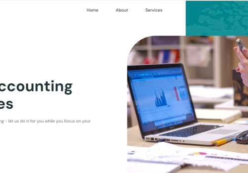 UX/UI Design Package Example: Website development of AMP Accounting Services
