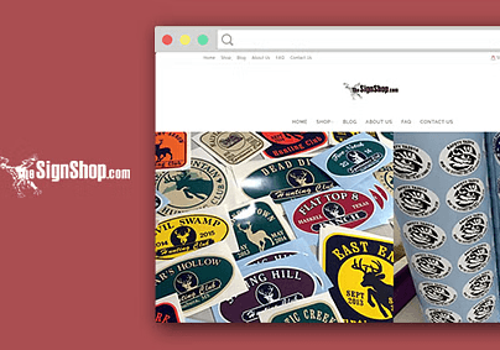 Web Development Package Example: The Sign Shop - Website Development