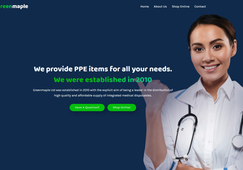 E-Commerce Development Package Example: Healthcare Website Design using Shopify