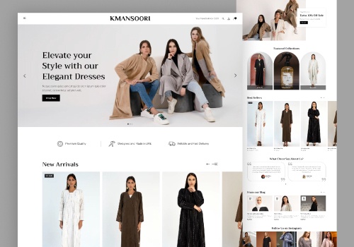 UX/UI Design Package Example: Revamp existing Shopify store with new look