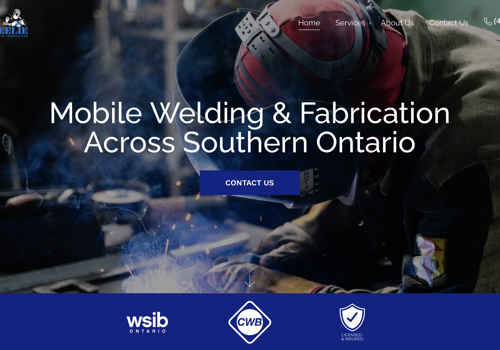 Web Design Package Example: Website Development for a Toronto Welding Company