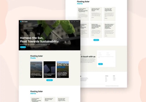Web Design Package Example: FPV Solar