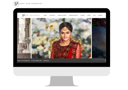 E-Commerce Development Package Example: website for Advertisement Shoots, Celebrity/Model