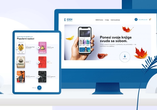 UX/UI Design Package Example: Eden Books, Web Design