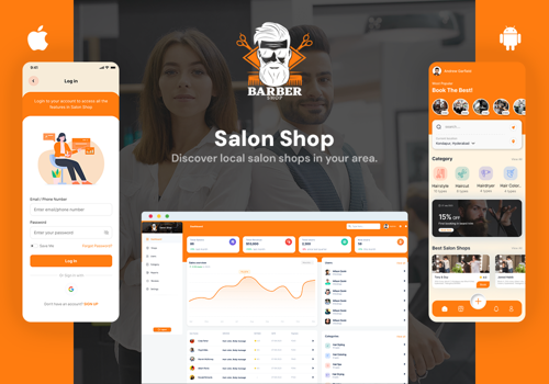 UX/UI Design Package Example: Salon & Spa  - Service Booking App