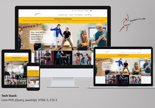 Web Development Package Example: GLUCKERKOLLEG