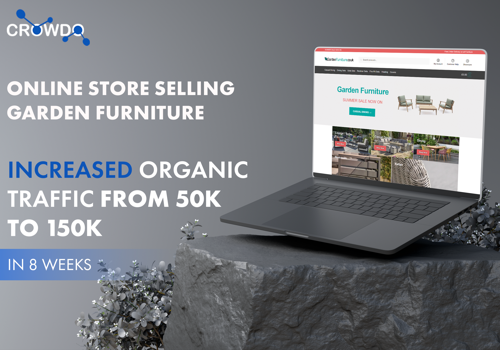 Search Engine Optimization Package Example: Online store selling garden furniture