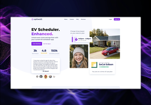 Web Design Package Example: Framer Site for Optiwatt