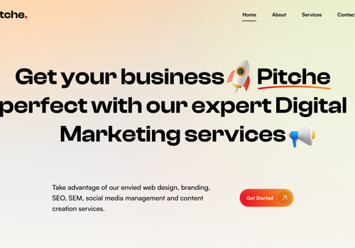 Branding Package Example: Web design for a marketing firm