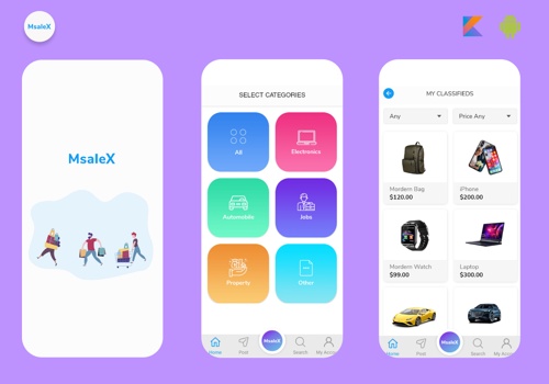 Mobile App Development Package Example: Classified Posting App