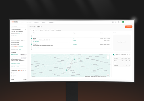 Custom Software Development Package Example: White-Label Charter Bus App | Transportation