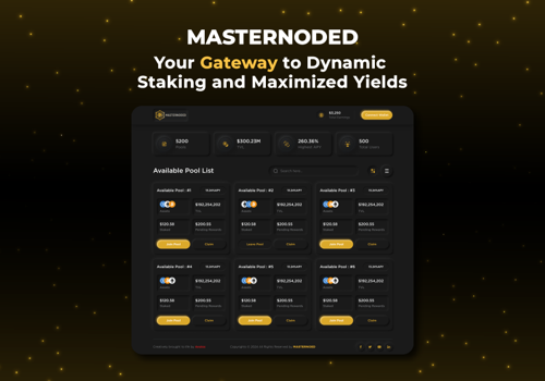 Blockchain Package Example: Masternoded - Your gateway to dyanmic pools