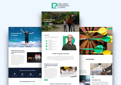 Web Development Package Example: Reliable Personal Loans