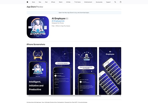 Mobile App Development Package Example: Ai employee using Chatgpt