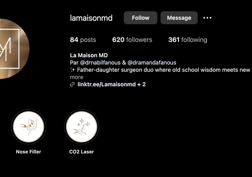 Social Media Marketing Package Example: From the Ground Up: La Maison MD’s Social Media