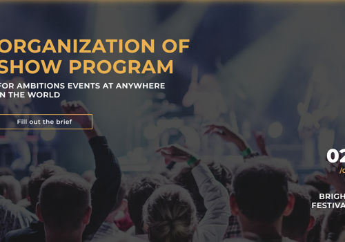 Web Development Package Example: Landing page for the International Event Agency