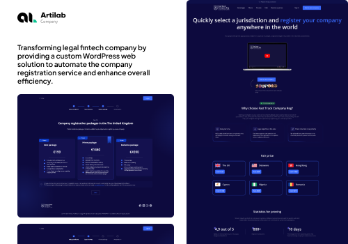 Web Development Package Example: Custom WordPress web system development