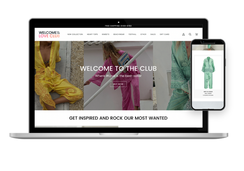E-Commerce Development Package Example: Welcome to the Love Club Shopify Store