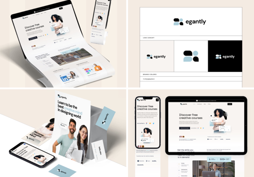 Web Design Package Example: Education Website + Branding