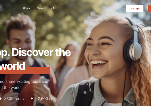 UX/UI Design Package Example: Guidable - self-guided audio tours APP