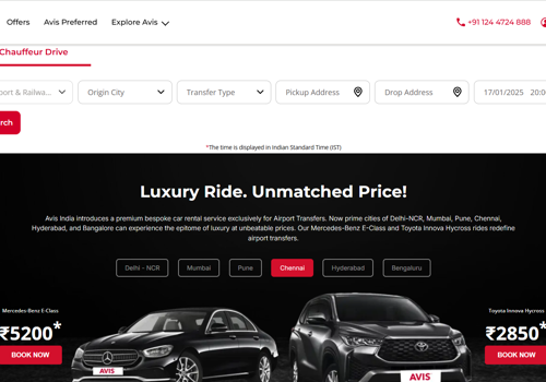 Custom Software Development Package Example: Avis Car Rental